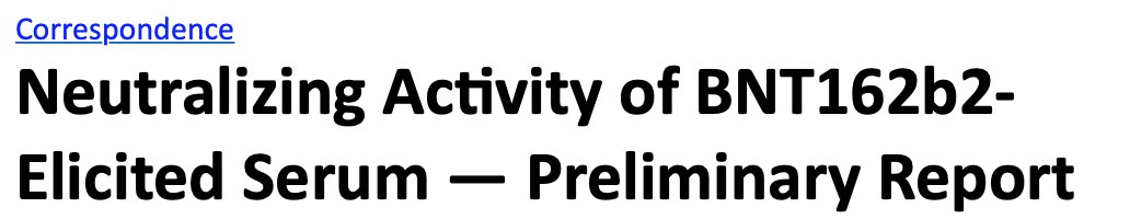 Both Pfizer's and Moderna's mRNA vaccines' ability to elicit neutralizing antibodies against global variants were just published in  @nejm ...  https://www.nejm.org/doi/full/10.1056/NEJMc2102179 https://www.nejm.org/doi/full/10.1056/NEJMc2036242