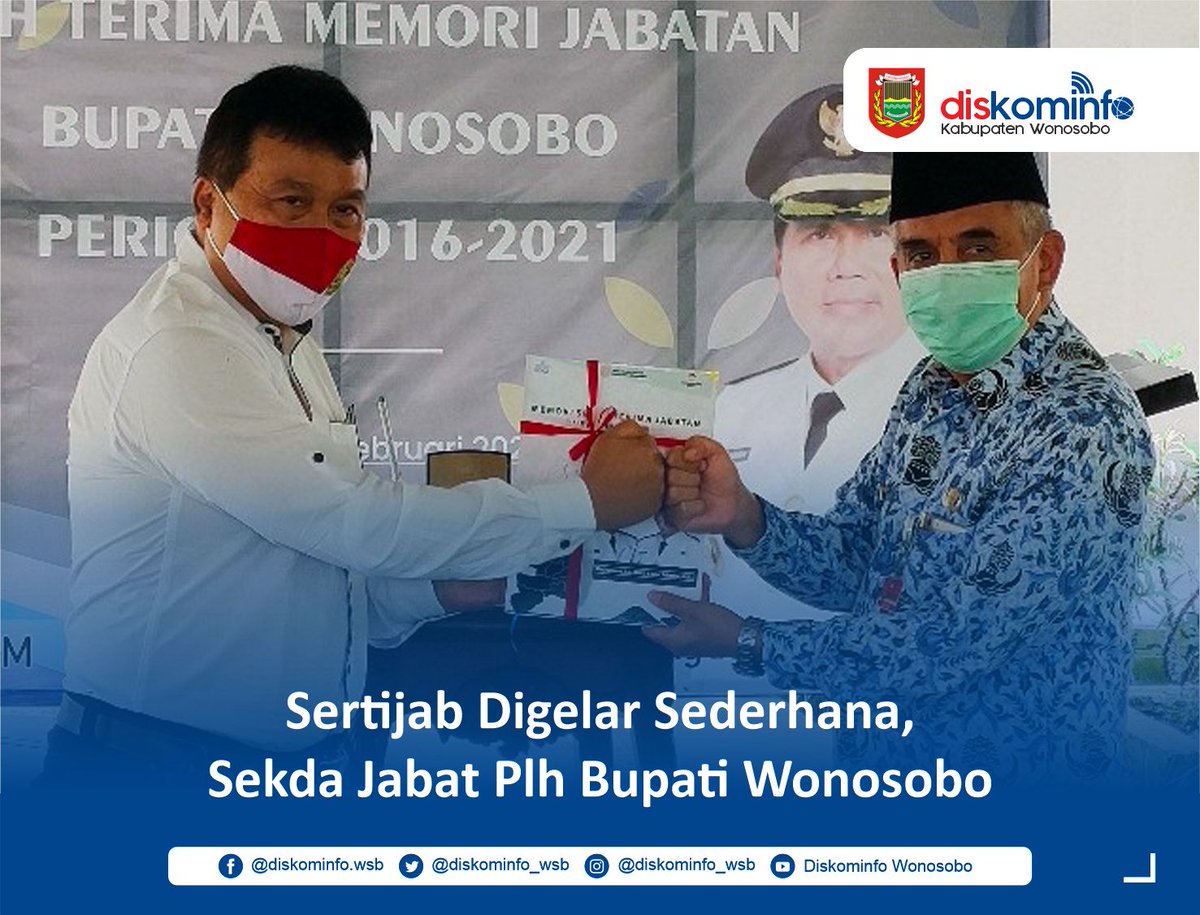 wonosobohebat's tweet photo. Sertijab Digelar Sederhana, Sekda Jabat Plh Bupati Wonosobo - https://t.co/CZNFHEap3t

#Wonosobo #TheSoulofJava #JatengGayeng https://t.co/JpWWatPsXb