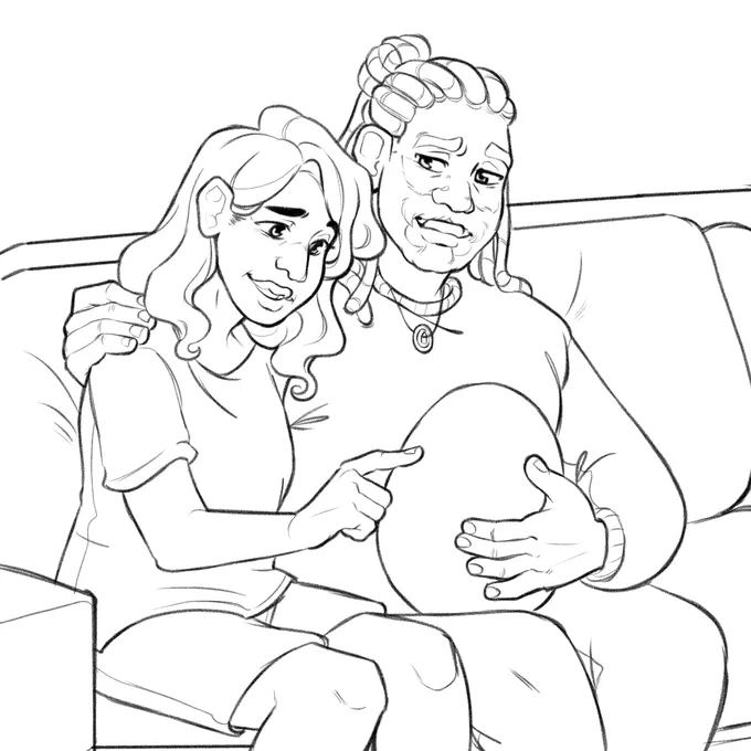 i wasn't gonna finish this but I do like how these lines turned out. anyway wishing kingston and liz a very happy Egg
#dimension20 #theunsleepingcity 