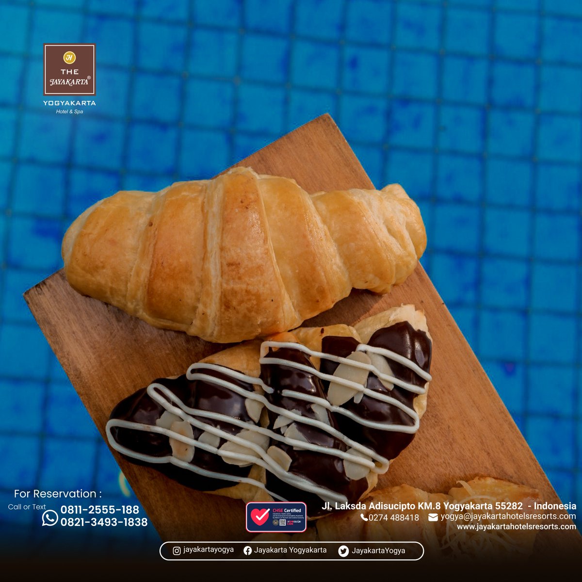 Life's too short to say no to croissant! Let's try our delicious ones with only 35.000 pex pax.

For info and order:
📞 RESERVATION (0274-488418)
📞 RESERVATION (0811-2555-188)
📞 RESERVATION (0821-3493-1838)

#wedding #weddingdress #weddingjogja #weddingphotography
