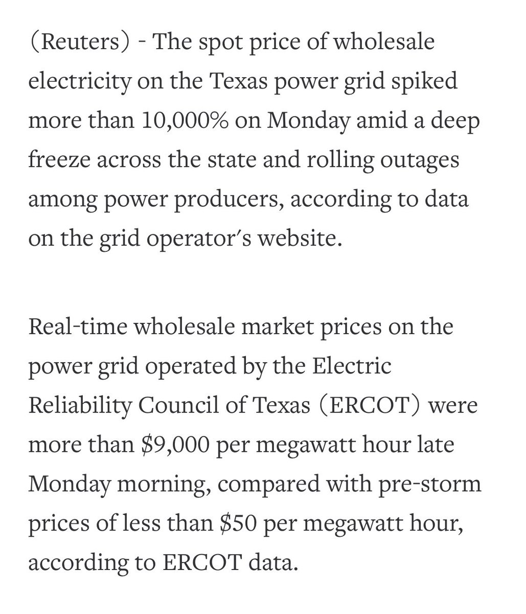 Kimskrew99's tweet photo. Power prices went thru the roof due to demand huh?  Couldn’t afford to buy back?  You put a price on my daughters life and the lives of millions of Texans.
#Texasisenergypowerhouse  #greed https://t.co/WBP2tw81cj