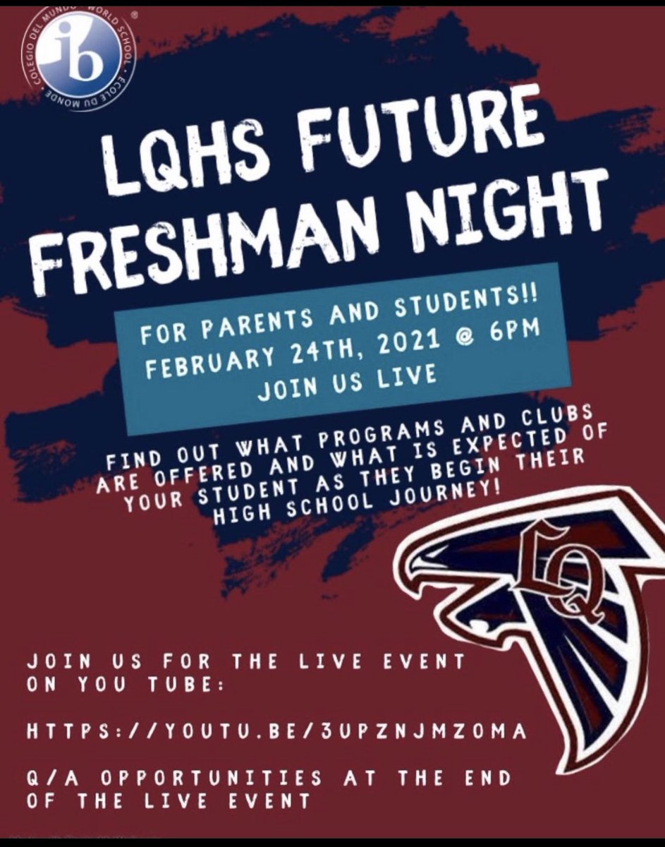 One week from tonight! 🗓✅