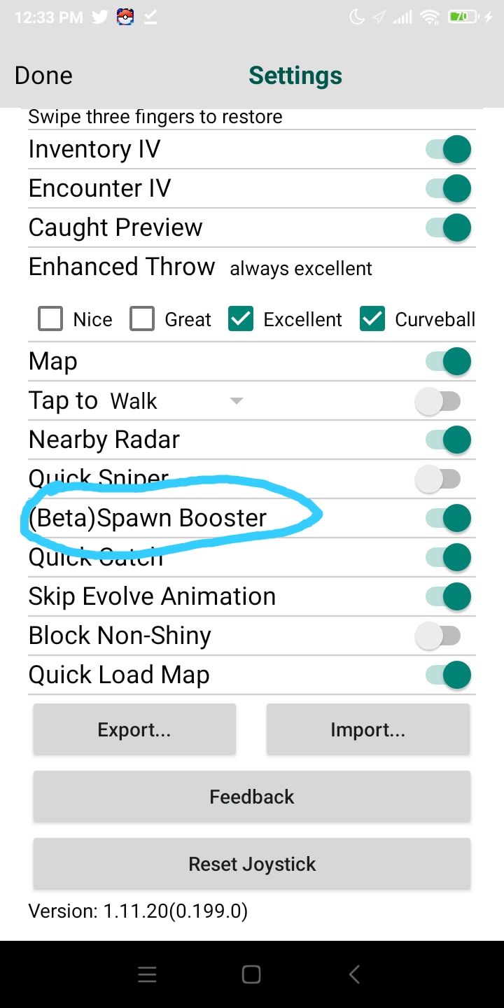 Engel Go New Update For Pgsharp Beta Version 1 11 T Co Chovpqaal9 New Feature Beta Spawn Booster You Can See More Pokemon Around Pgsharp Pokemongo