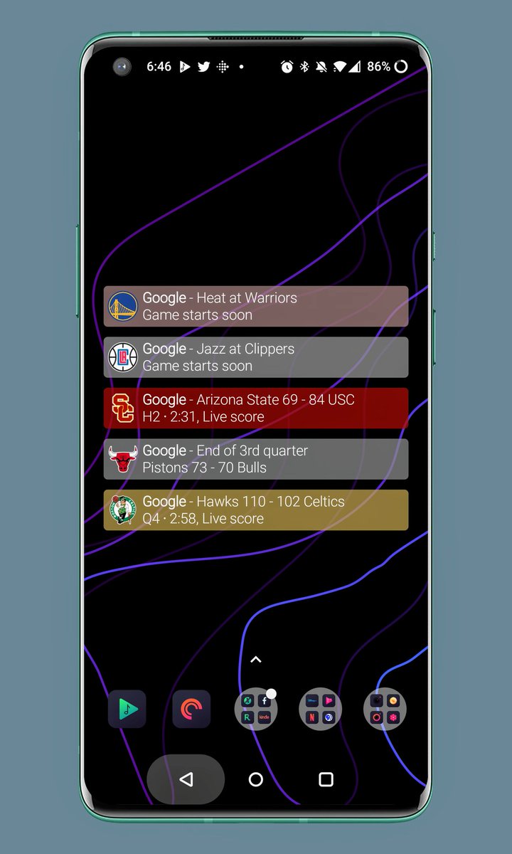 pateln01's tweet image. HPN Widgets for #KWGT
Update rolling out now with the following #changelog and more!

1) Improved width detection/size for the #OnePlusLauncher
2) Weather background changes color when media is playing

play.google.com/store/apps/det…

#Android #widget
