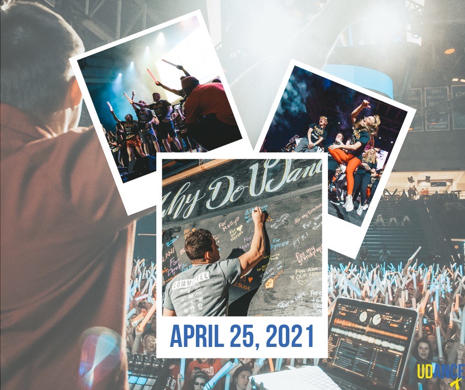 UDance 2021, APRIL 25TH, 2021. We are thrilled to share the news of our new date for UDance 2021! While we are optimistic about what the spring semester at UD will bring, #CancerWontWait until April 25th. 46 children will be diagnosed today, therefore fundraising continues TODAY.