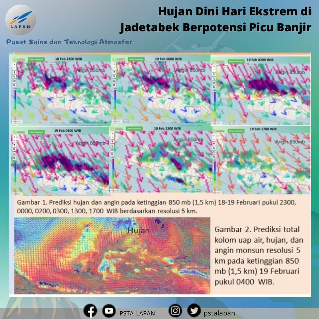 ORPA_BRIN's tweet photo. Hujan Dinihari Ekstreme di Jadetabek berpotensi picu banjir. Baca selengkapnya di https://t.co/UPtWzJfVWY https://t.co/ZlaLWTScyZ