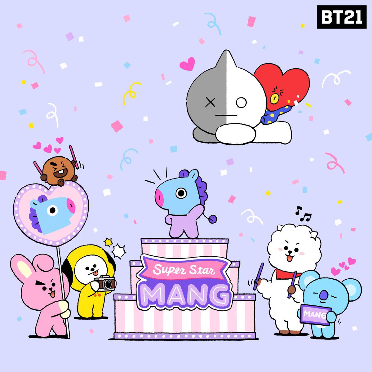 Our superstar, our everything, 
MANG❤️

#numberone #superstar #UNIVERSTAR
#weloveyou #MANG #BT21