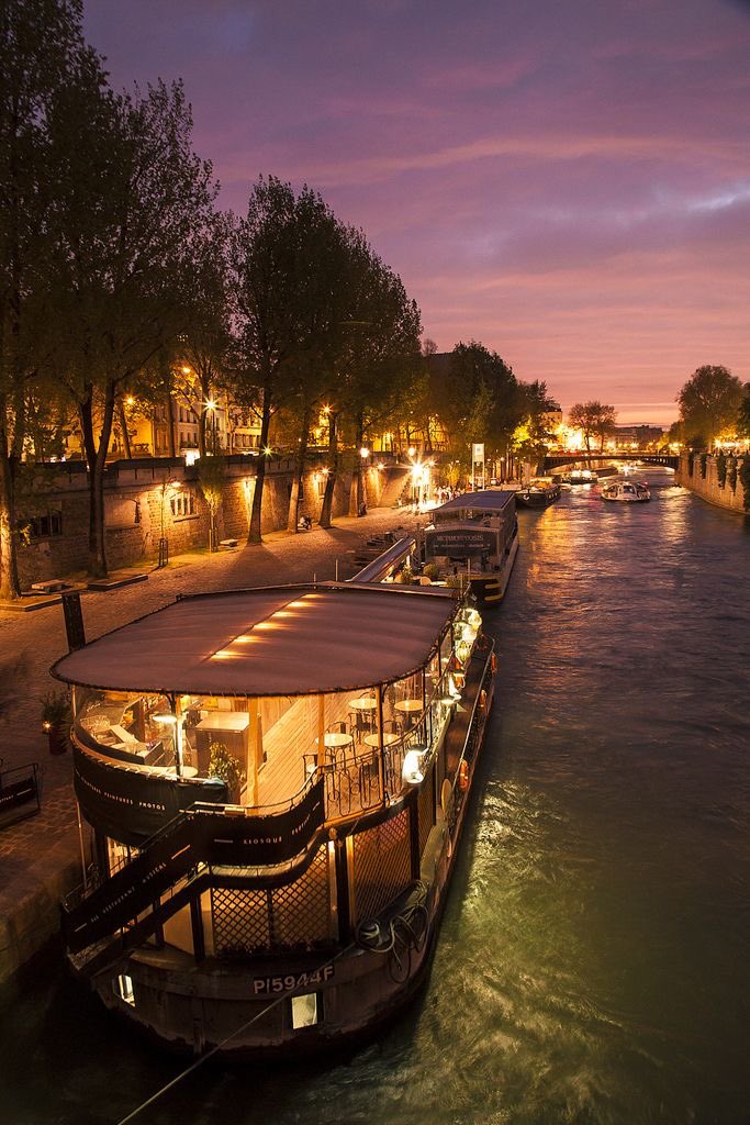 The Seine River, Paris, France; song: Les Baisers Perdus