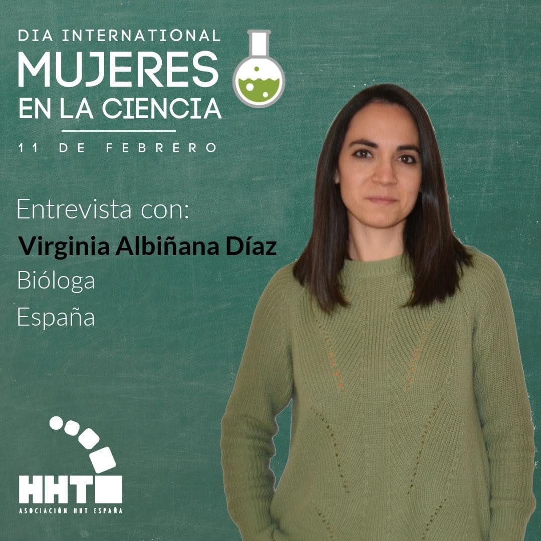 In our series of interviews to celebrate 'International Women in Science Day',  today we share with you a wonderful interview with Dr Virginia Albinana Diaz from Madrid.
👉hhtireland.org/women-in-scien… 
#HHT #HHTEspana #WomenInScience
