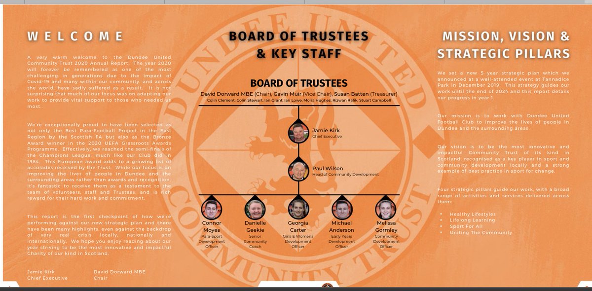 Football clubs are part of the cultural heritage of their local communities, which provide vital energy, in general, for football. At DUFC we recognise this and are very proud of the work that our CT continues to undertake, work that is wide in scope across various social causes.