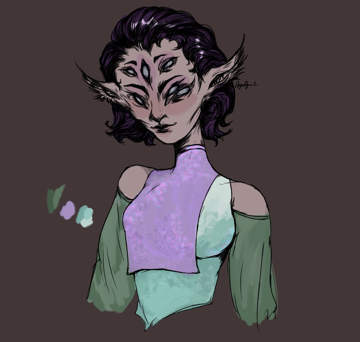 maagikarpy's tweet photo. some coloring practice with jupiter, still figuring out how color works
#digitalart #sketch #alien #originalcharacter https://t.co/ie592CO6Um