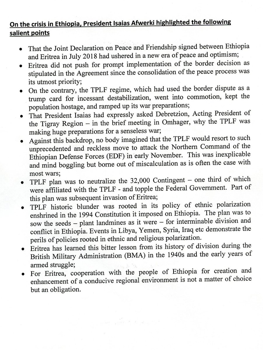 The nefarious intent &amp; scope of the massive, "pre-emptive", military attacks that the TPLF clique unleashed on Ethiopia's Northern Command in November is often downplayed by international media outlets,"pundits" &amp; apologists of the cabal.  These are the indelible facts: