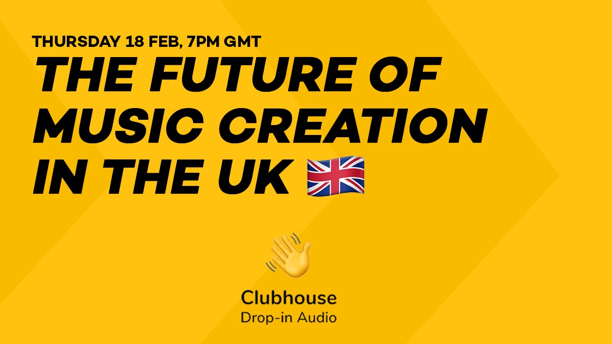 Our @annanealemusic is co-hosting a #Clubhouse session this evening on the future of music creation in the UK with @anthonyhh @nickhalkes @josiecharlwood @aeiddias @arartistmgmt & @lightmanrichard. 🙌 #musicindustry #discussion #musiccreation #uk
