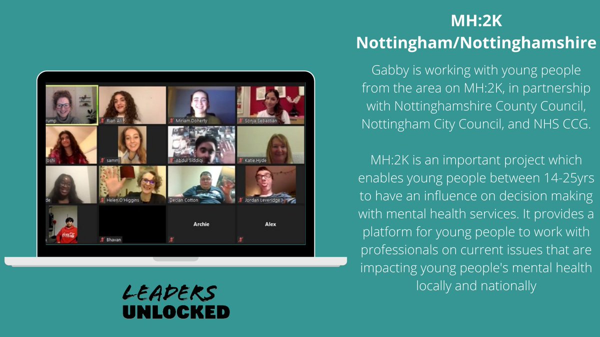 Leaders Unlocked (@leadersunlocked) on Twitter photo This weeks #ThoughtfulThursday is focused on our MH:2K project based in Nottinghamshire/Nottingham.
In it we work with <a href="/NottsCC/">Nottinghamshire County Council</a>, <a href="/MyNottingham/">🏹 My Nottingham</a> and @NHSNottsCCG.
And an amazing group of young people. This weeks #ThoughtfulThursday is focused on our MH:2K project based in Nottinghamshire/Nottingham.
In it we work with <a href="/NottsCC/">Nottinghamshire County Council</a>, <a href="/MyNottingham/">🏹 My Nottingham</a> and @NHSNottsCCG.
And an amazing group of young people.