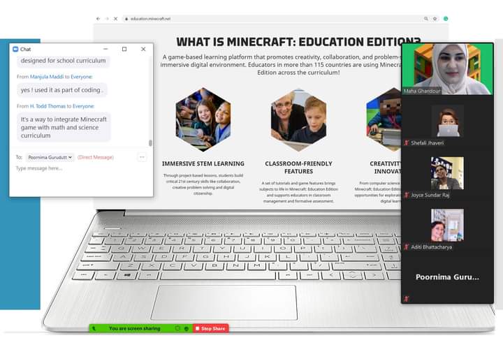 GhandourMaha's tweet photo. It was a great experience to be one of the #speakers @cisblearns conference
It was nice to meet educators from different countries to discuss the Integration of #STEAM learning in 21st-century classes using one of the Internationally approved program @PlayCraftLearn https://t.co/Qkcy8wmMgU