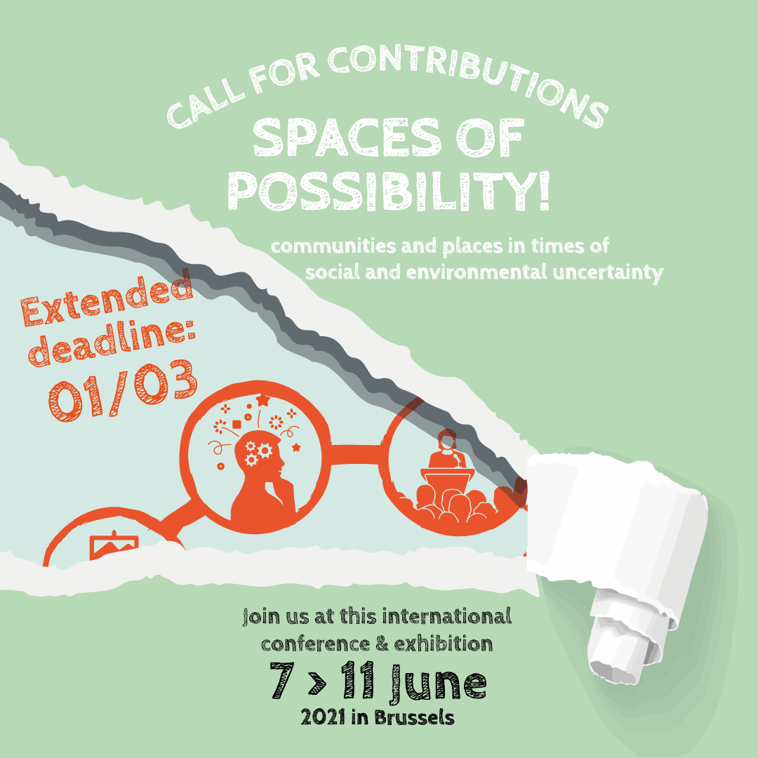 Join us for our confex that will include traditional paper sessions, storytelling, creative workshops, plenaries, a policy roundtable and an interactive public exhibition.

Call for submissions extended until 1st March. 
Please share with networks!

bit.ly/3qAuA4g