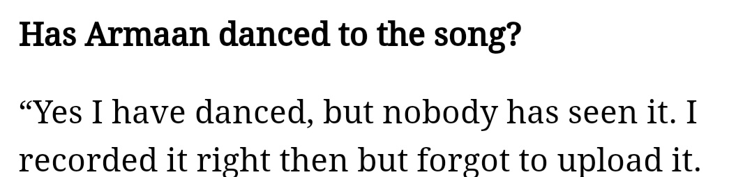 Uplod it <a href="/ArmaanMalik22/">ARMAAN ✦</a> , we wanna see you dancing on #ButtaBomma 👀