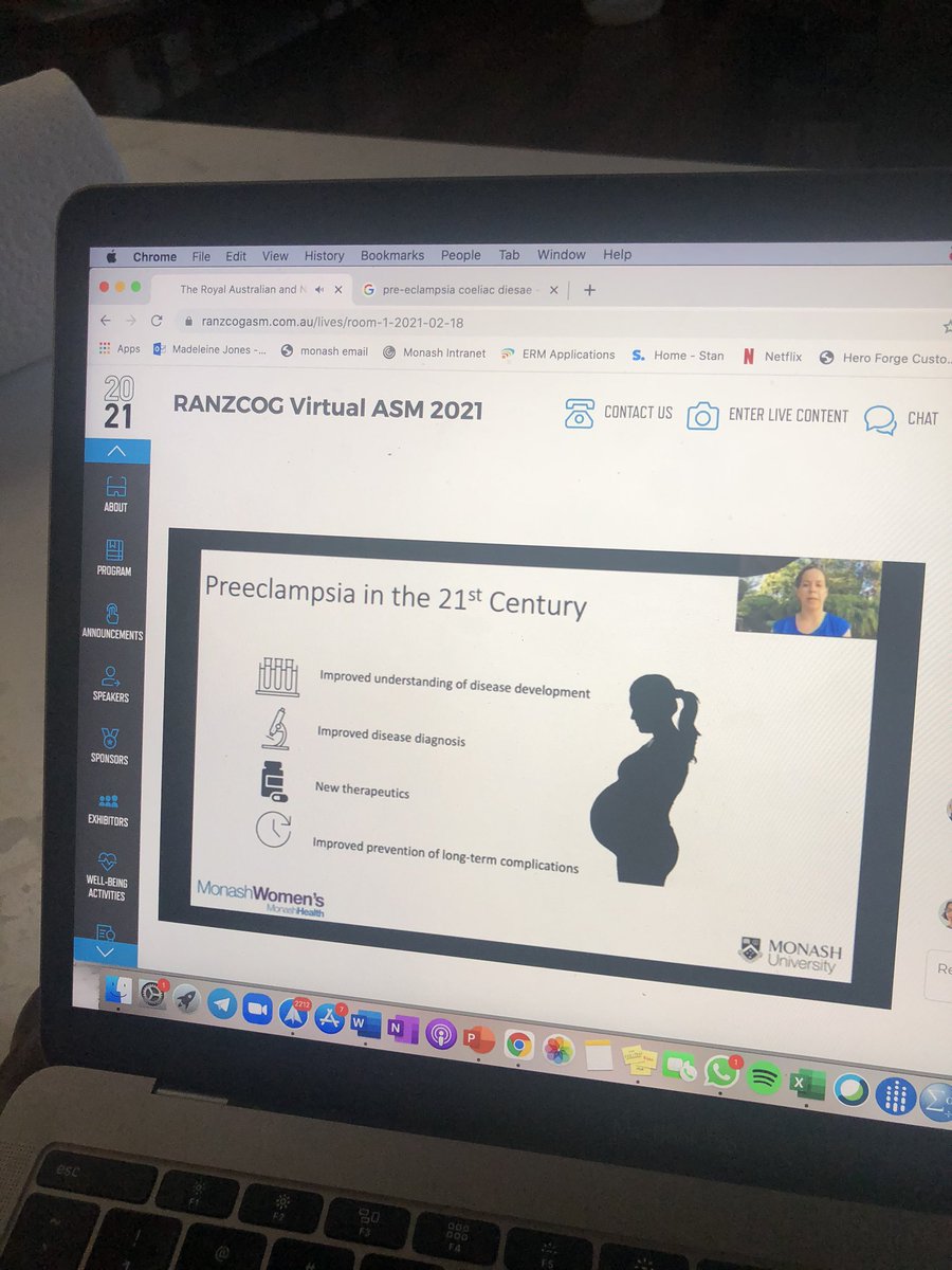 DrMaddyJones's tweet photo. Got home just in time to watch the fab Dr Kirsten Palmer present 👏🔥 #RANZCOG21 #monashwomens https://t.co/HJr69uL0VC