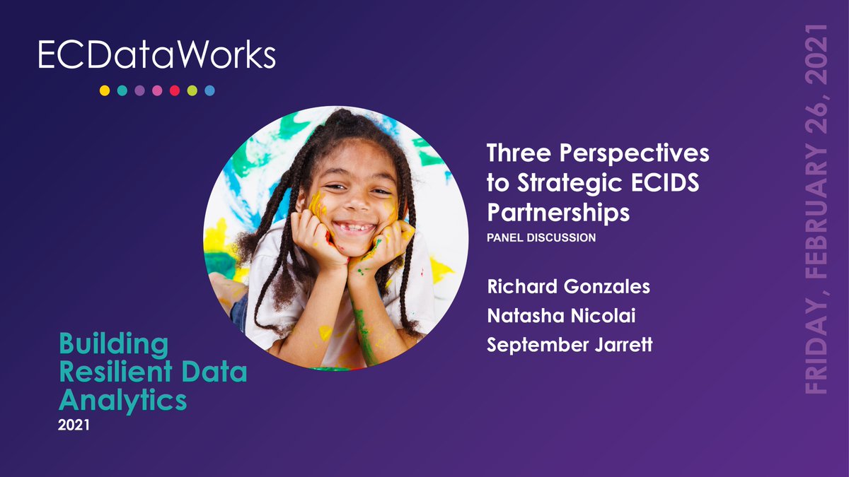 ECDataWorks's tweet photo. On 2/26, Don’t miss #ECDataWorks panel discussion, ‘Three Perspectives to Strategic #ECIDS Partnerships’ from
@ACFHHS @HSfdn @CaliforniaDSS Live stream from: https://t.co/lRgjodOTcL https://t.co/TSUNJUcdhk