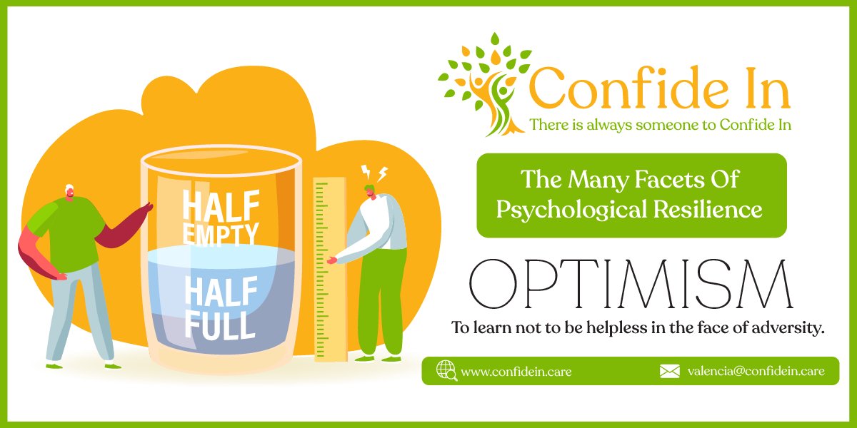 confidein_care's tweet photo. Being optimistic is to counteract learned helplessness.

Permanence: the belief that a circumstance has a time limit. 
Pervasiveness: the belief that a circumstance is limited in scope.
Personalised: the belief that a circumstance can arise from causes that are outside us. https://t.co/Nek2wmvGRv