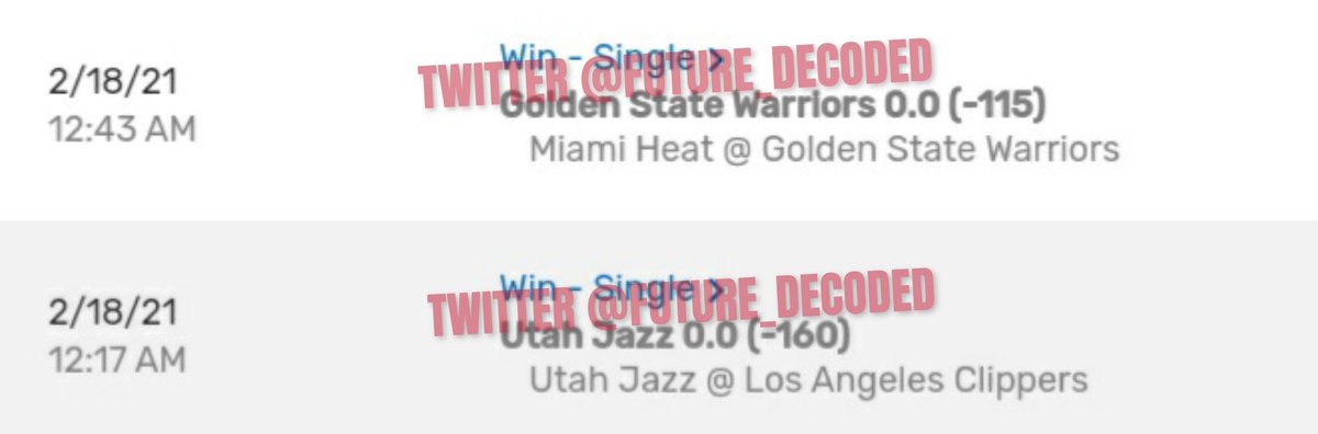 future_decoded's tweet photo. โโกโก
2 for 3 tonight in the #NBA
A Knicks win away from a pefect night (damn Knicks)
3 for 4 overall across the NBA & Tennis tonight ๐
#NBA #NBAPicks #NBAPickEm #Sports #ScriptedSports #MatrixSports #Simulation #Matrix #AO2021 #AusOpen https://t.co/keQhWTOzz2