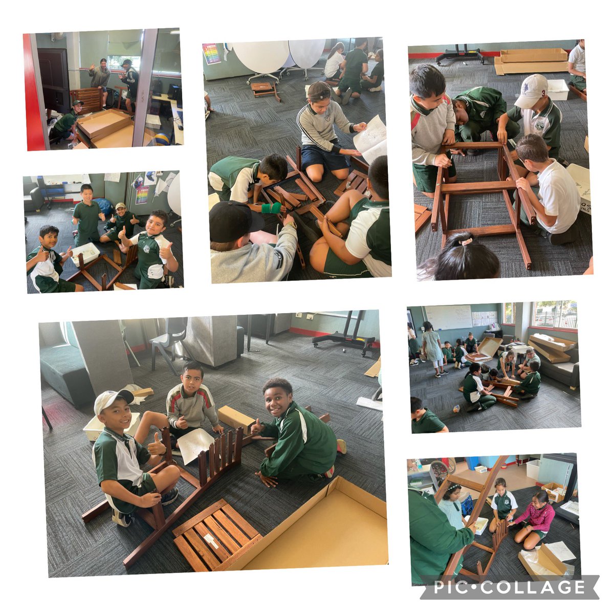 Nothing tests a groups ability to collaborate better than putting together IKEA furniture! 😄 Grizzlies had a blast putting together their outdoor learning furniture! 👍 <a href="/IngleburnPs/">Ingleburn PS</a> #collaboration