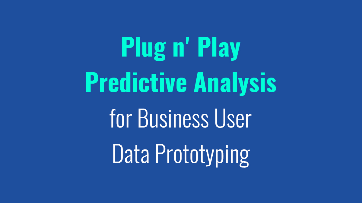 SmartenAnalysis's tweet image. Plug n' Play Predictive Analysis for Business User Data Prototyping ow.ly/GLVW30rxgam #AdvancedDataDiscovery #AssistedPredictiveModeling #AugmentedAnalytics #PlugNPlayPredictiveAnalysis #PredictiveAnalysisSoftware #PredictiveAnalyticsSoftware #PredictiveAnalyticsTool