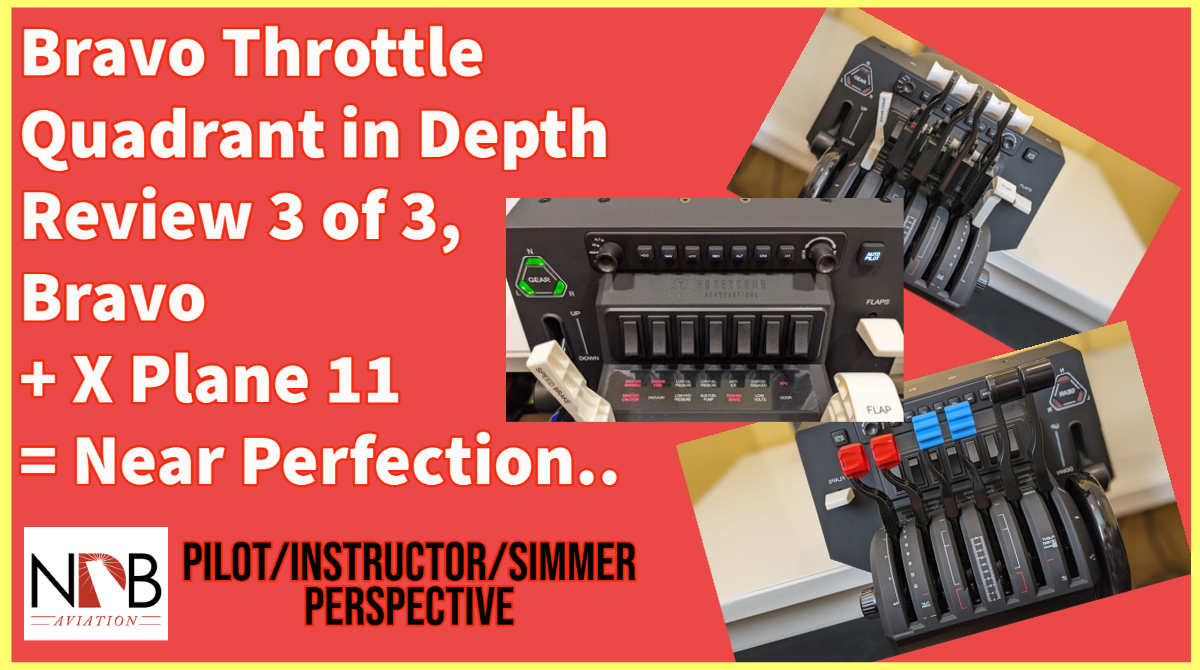 NDBAviation's tweet image. Our latest video is up on YouTube.

Bravo Throttle Quadrant in Depth Review 3 of 3, Bravo + X Plane 11 = Nea... youtu.be/xsSCFIybySY via @YouTube 

#flyhoneycomb #XPlaneOfficial