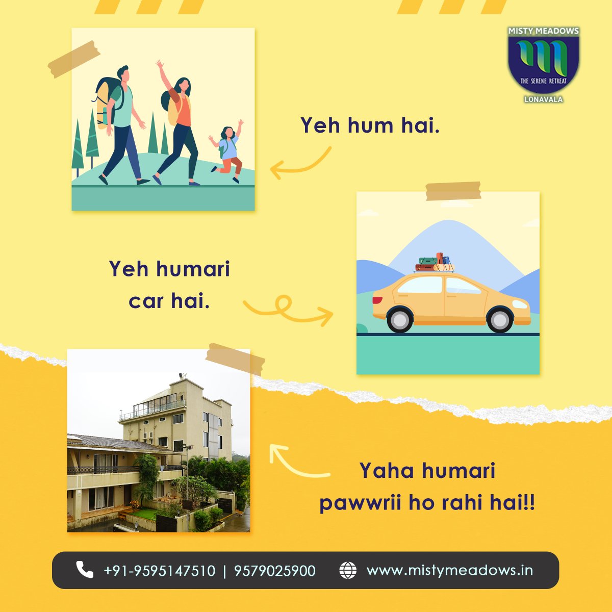 MistyLonavala's tweet photo. Its time to enjoy at your favourite destination in Lonavala. 
.
.
.
#MomentMarketing #PawriHoRiHai #TopicalSpot  #memes😂 #dialogue #famous #PawriHoRahiHai #Trending #TrendingFormat #TrendingNow https://t.co/J3NwRooZnE