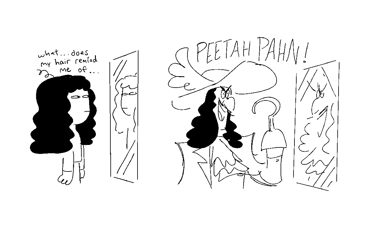 hobbies include: listening to music and drawing captain hook from memory 