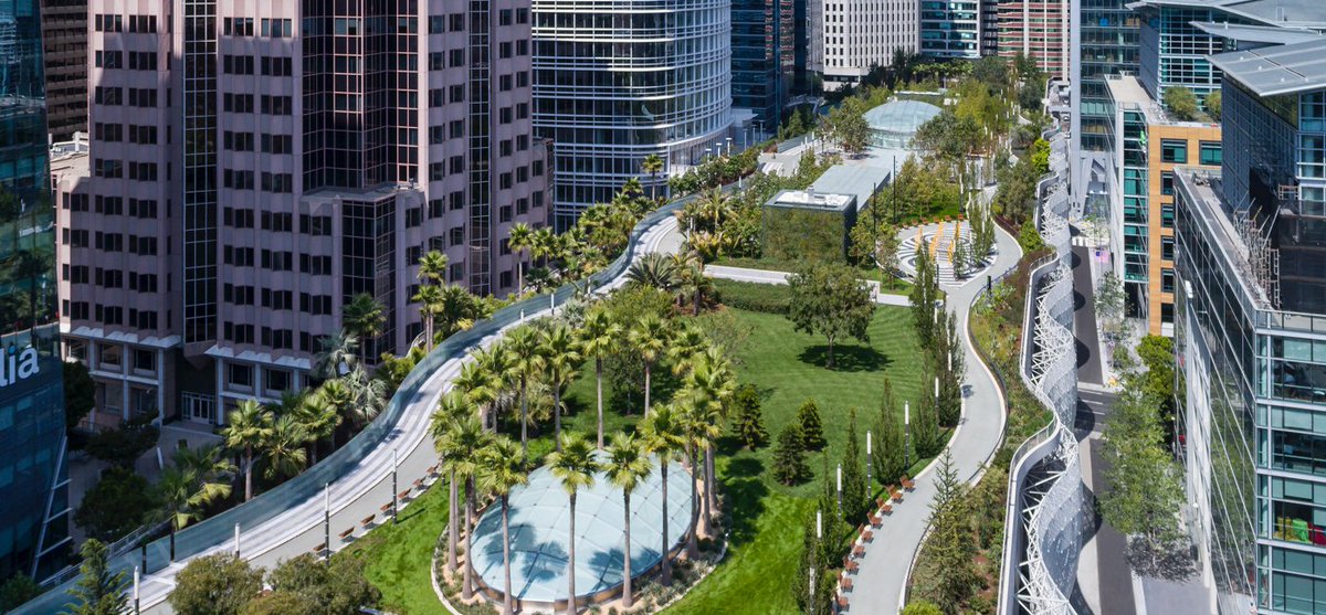 Salesforce Park was open for less than a year before covid shut it down. It was one of my favorite places in the city to hang out, have lunch, and take meetings.