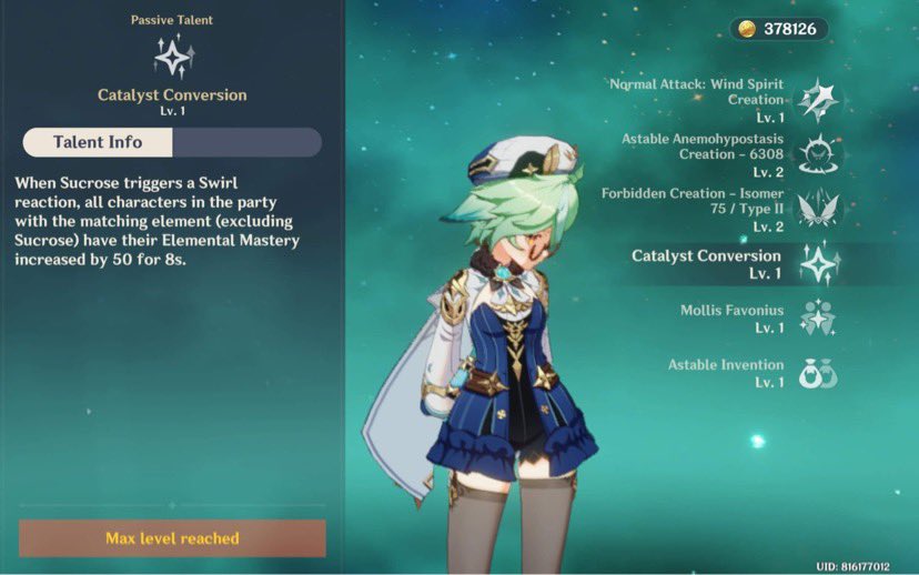 a good example of this is sucrose, who when using an elemental skill or burst increases her party member's elemental mastery by 20% of her own.