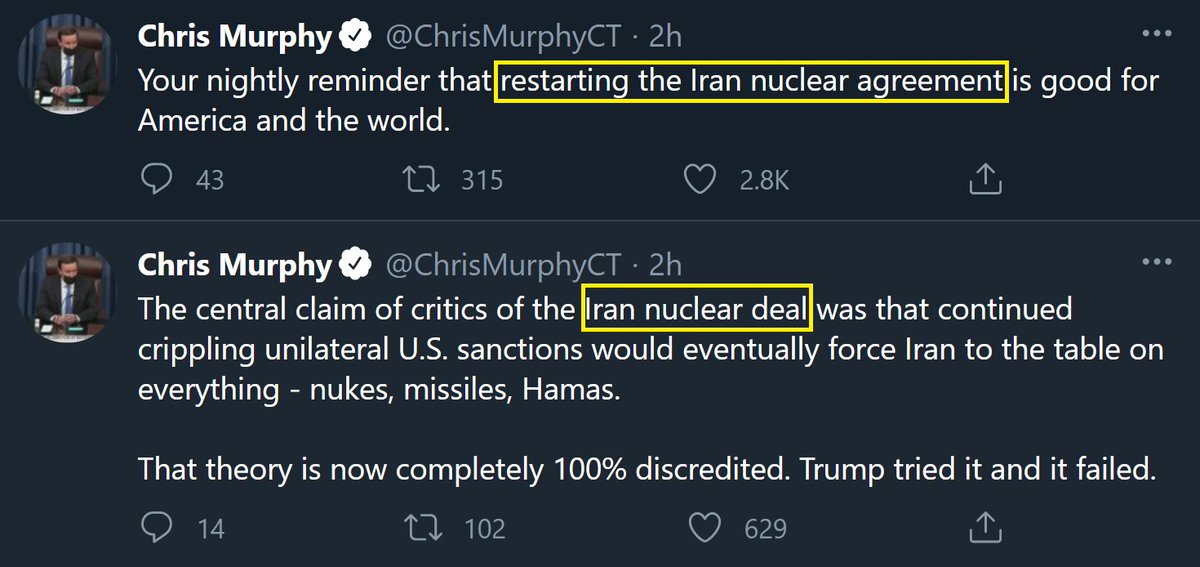 Don't be surprised to see Sen. Chris Murphy go the distance in support of Obama's highly flawed  #Iran nuclear deal (JCPOA).Reminders:-Murphy had a secret meeting with Iran's FM (read chief apologist)  @JZarif.-Murphy has close ties with Iran's DC-based lobby arm NIAC.