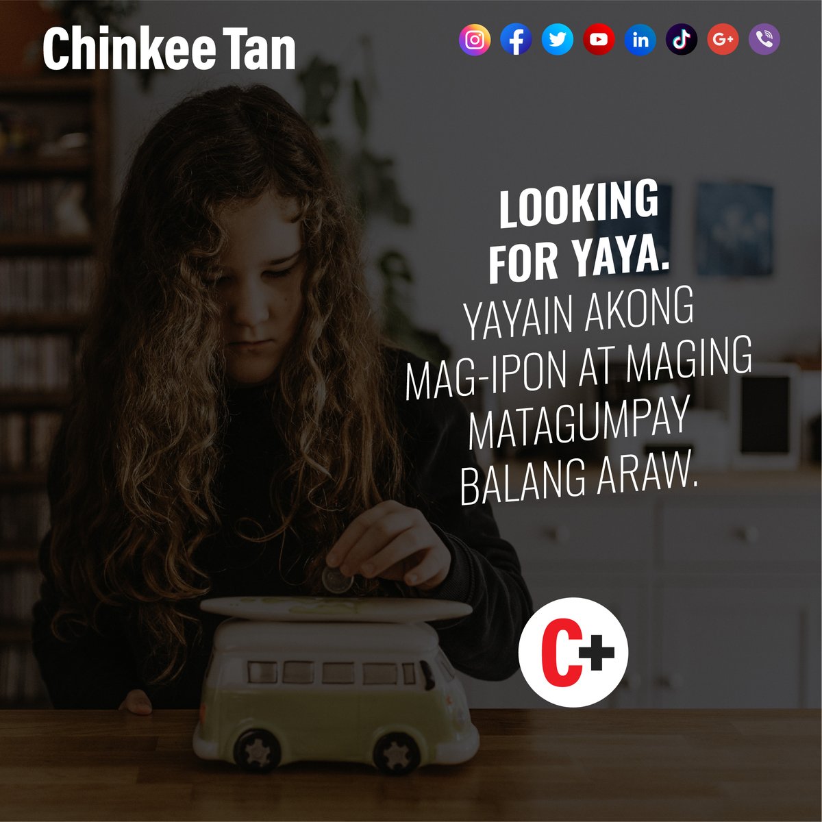 chinkeetan's tweet photo. #KaChink #HugotQuote of the Day: 

Looking for YAYA. YAYAin akong mag-ipon at maging matagumpay balang araw.

 #ChinkeeTan #PambansangWealthCoach https://t.co/vsOgsaJYdr