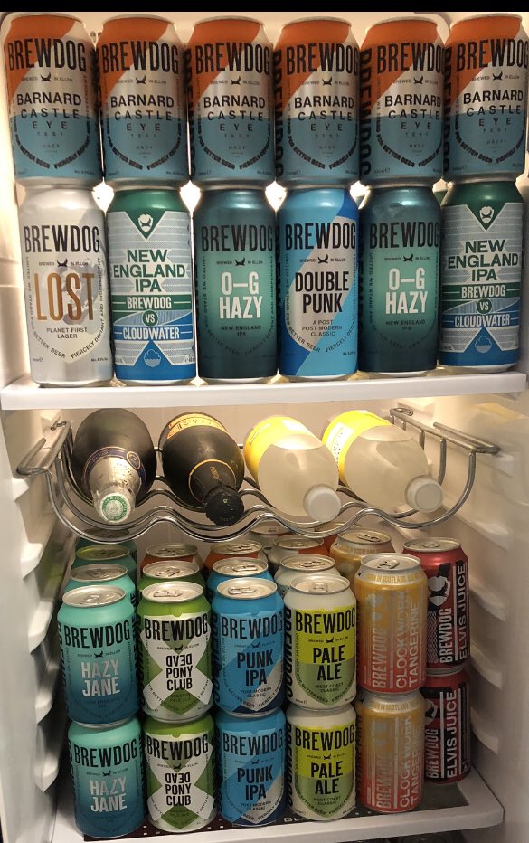 Who needs food in the fridge?! @BrewDogJames @BrewDog @BrewDogDave #brewdog #lostgold #lockdownlager #lostlager