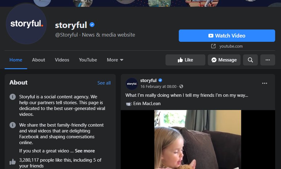 Hmmm  @Storyful, which had partnerships with FB, weirdly haven't. Not suggesting anything shifty, just a surprise.