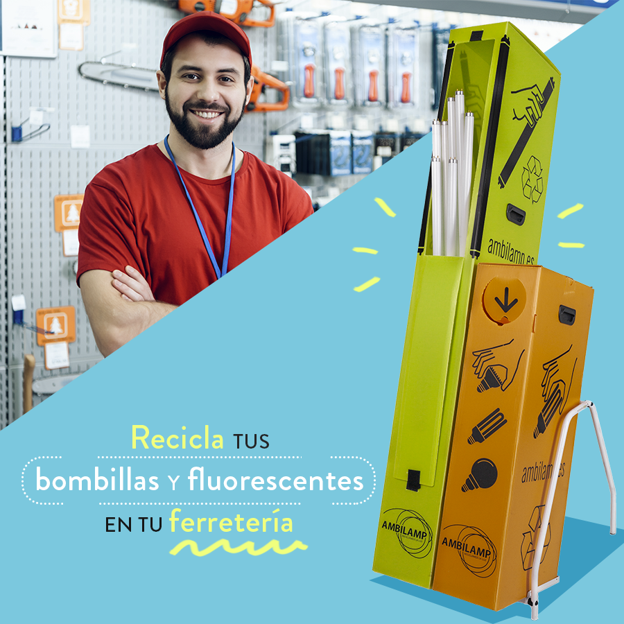 No olvides que en tu #ferretería de confianza encontrarás nuestros contenedores de #reciclaje de:
🟠#Bombillas
🟢Tubos fluorescentes
¡Entre todos, haremos de este planeta un lugar más #sostenible!