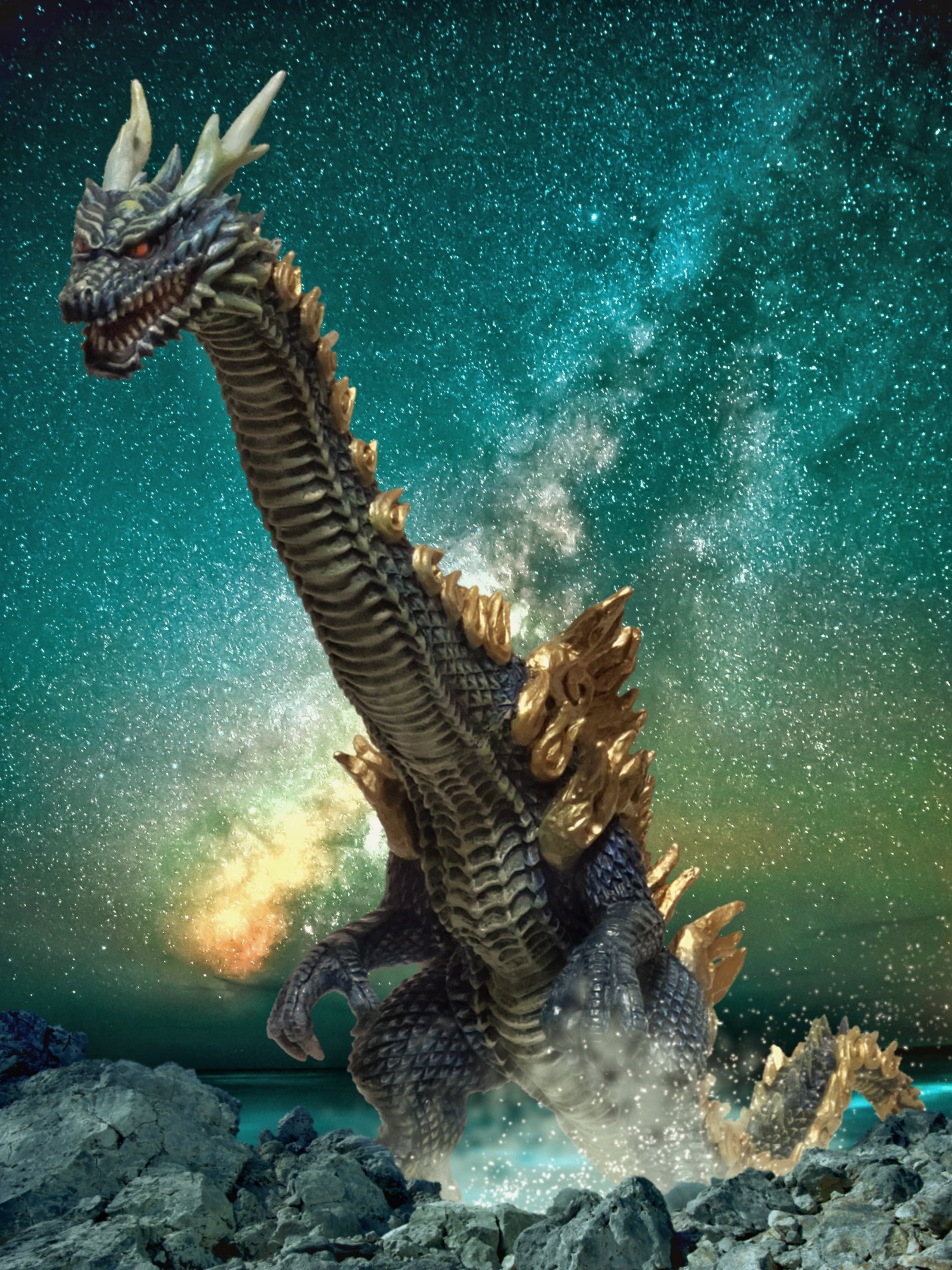 ナツノメリュウ　リペイント ゴジラ怪獣 ナツノメリュウ リペイント｜Yahoo!フリマ（旧PayPay