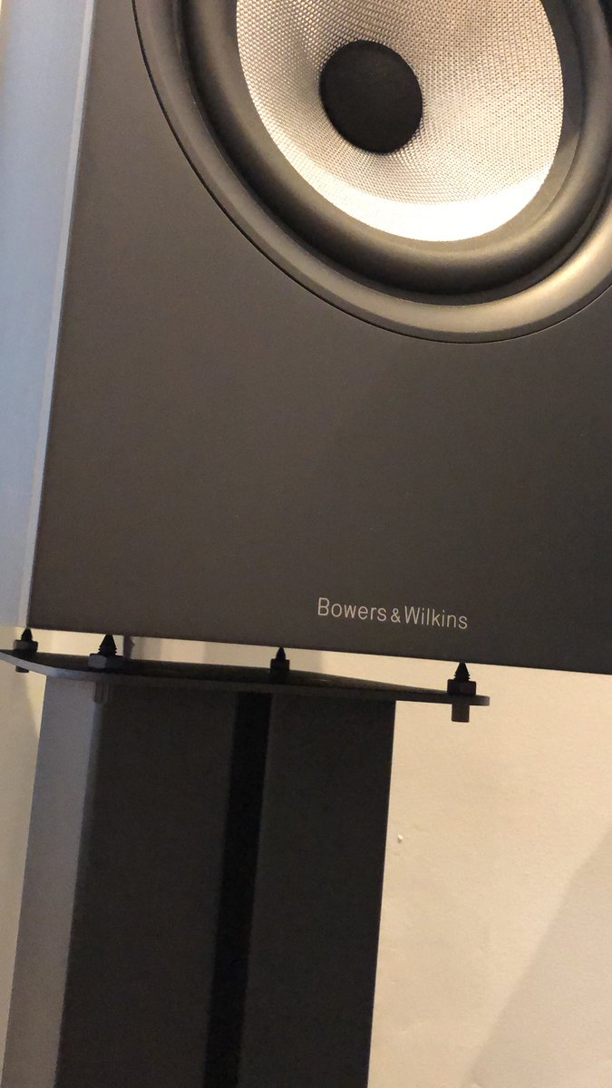 ConstructionDJ's tweet photo. @BowersWilkins This is how the back speakers are - quite precarious especially with a little one around! https://t.co/UE8S26YD04