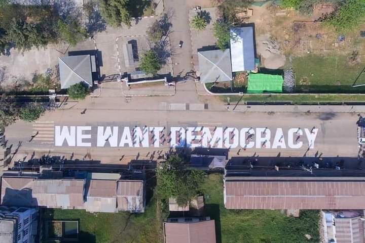 BurmeseRuby's tweet photo. #We- Want- Democracy https://t.co/cPTU46frmd