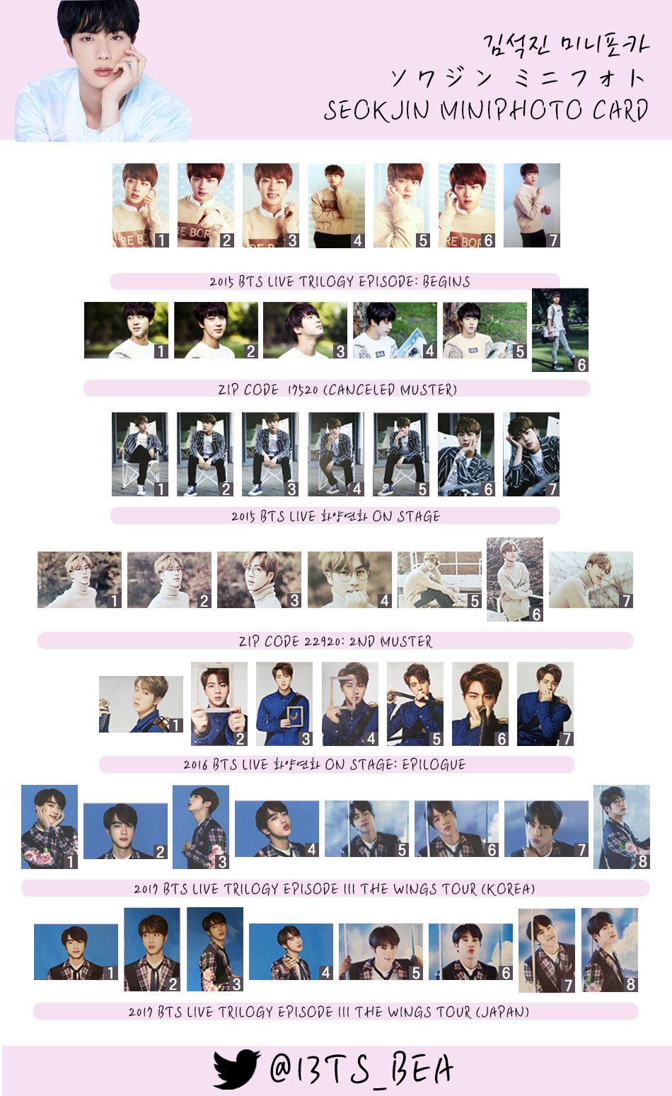 BTS 防弾少年団 Begins ミニフォト ジン
