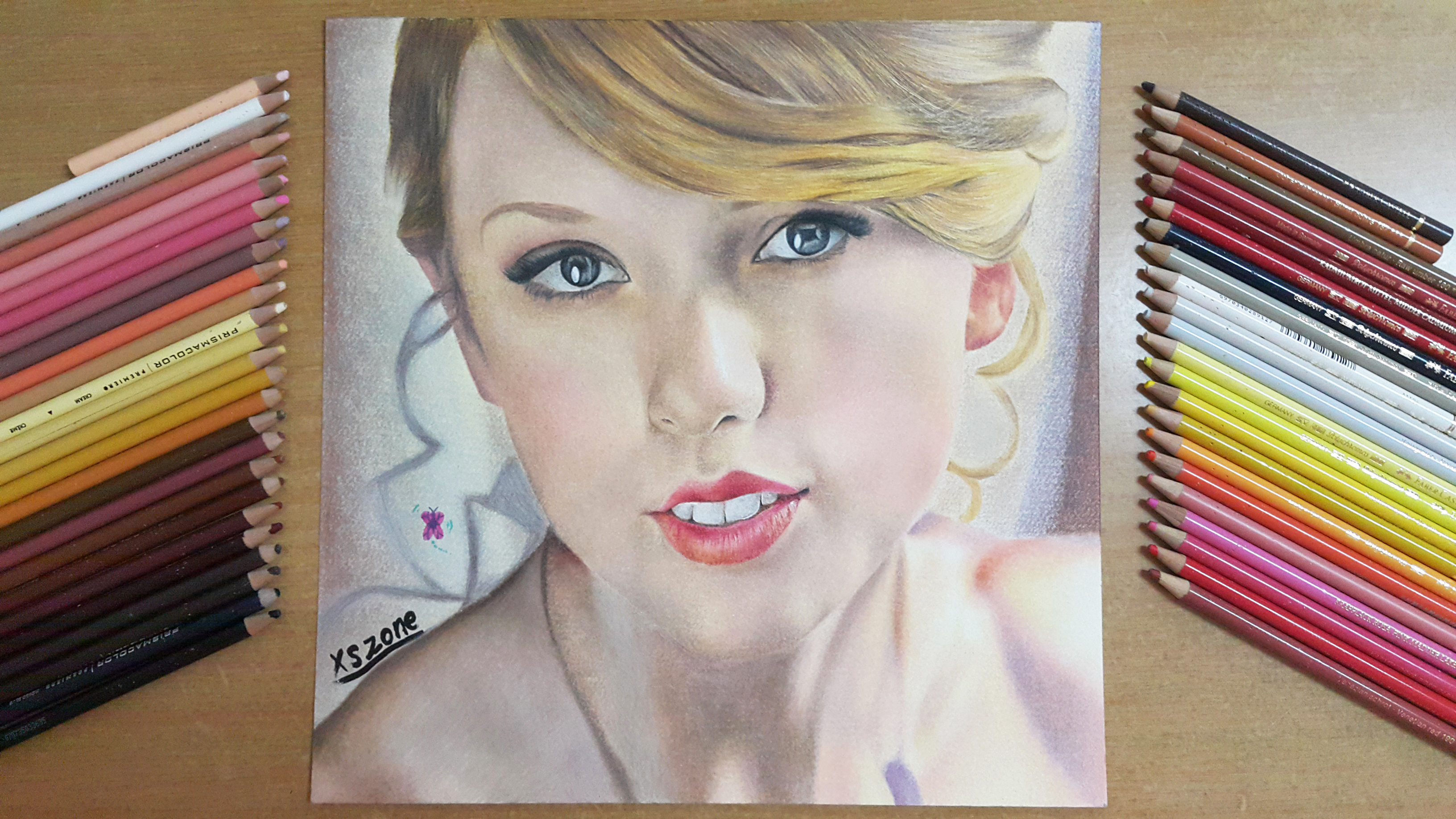 Taylor Swift [Colored pencil drawing] — Steemit