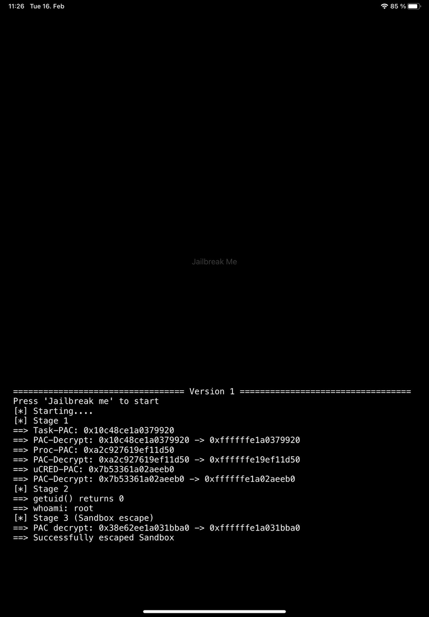 Yalujb's tweet image. Manticore jailbreak for iOS 14.0-14.3 (A14 devices and below) (dev - @RPwnage). #iOS143 #jailbreak