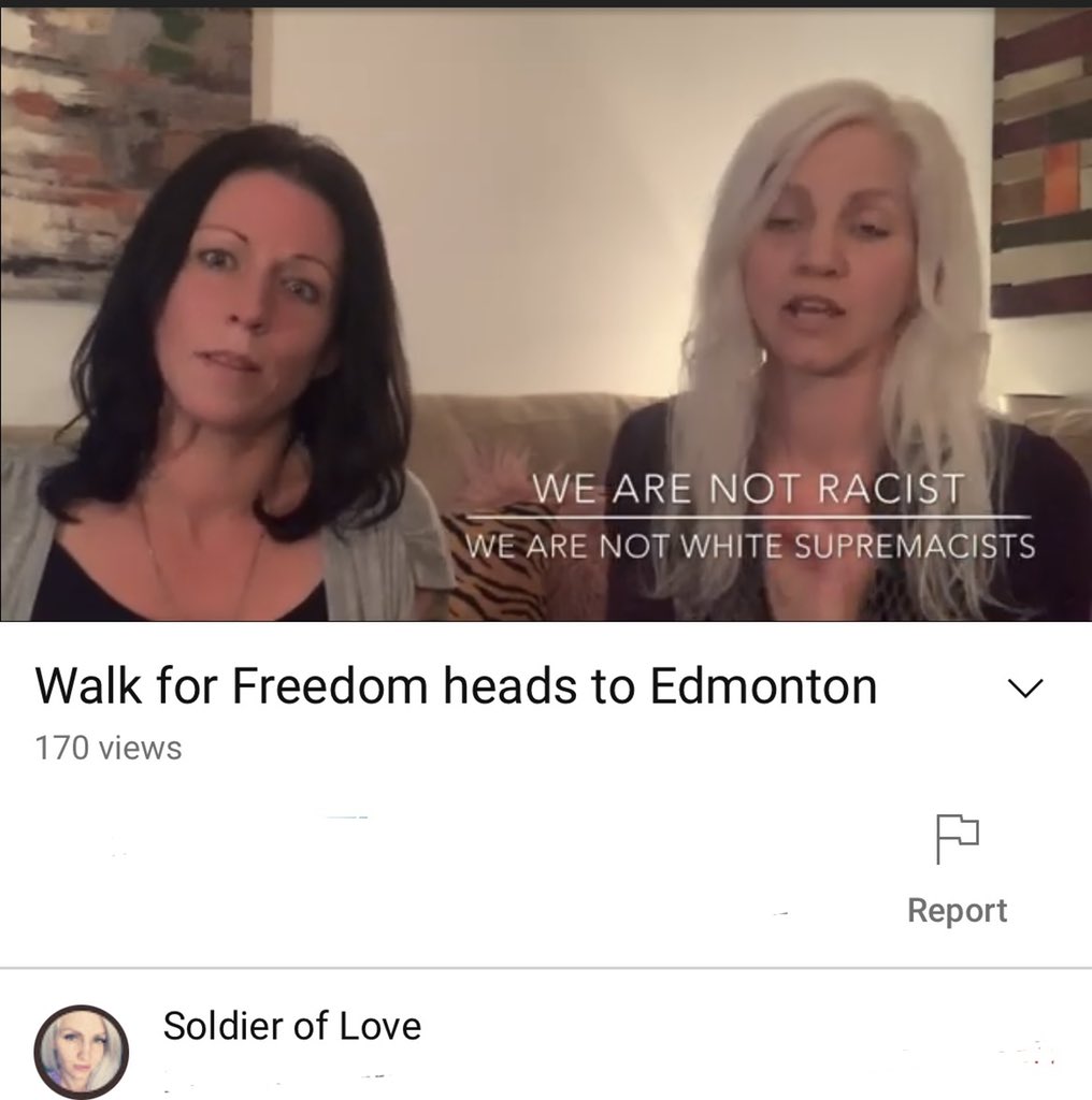 As an aside, Tammy and her galpal Tiffany advertised the upcoming “tiki torch rally” in  #yeg on her yt channel today, and for some  reason  had to remind people she’s not racist 