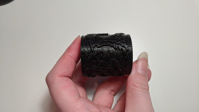 My first ever "successful" flexible filament print! Yay for the @Prusa3D Mini!   But uhh... Do flexibles<a href="/tag/3dprinting"class="tags"><span>#3dprinting</span></a>