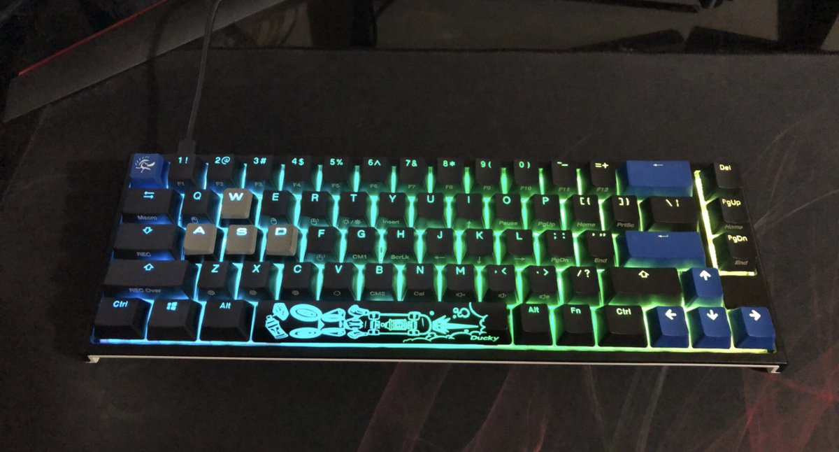 Moneyy_MP's tweet photo. Got my new keyboard set up! #duckyone #Streamer #twitch https://t.co/tG4AbD2Vya