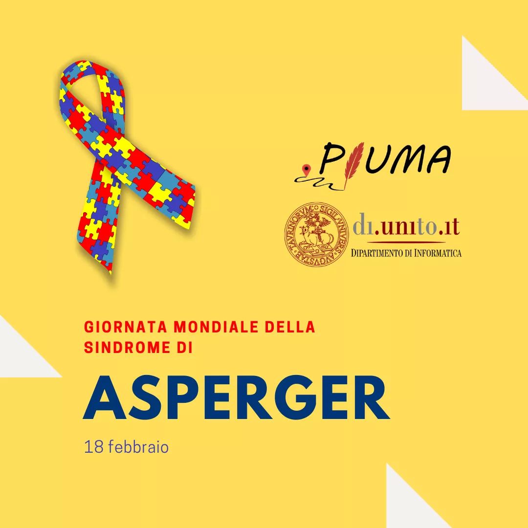 ProjectPiuma's tweet photo. Il progetto Piuma e @diunito sostengono la campagna di sensibilizzazione promuovendo la conoscenza di questo specifico disturbo dello spettro autistico.

#aspiefriendly #aspergersawareness #aspergers #autismawareness #aspergerssyndrome #autism #autismspectrum @unito @FridaUnito https://t.co/SzYKplYgsq