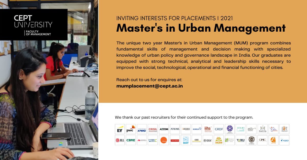 Master's in Urban Management tweet media