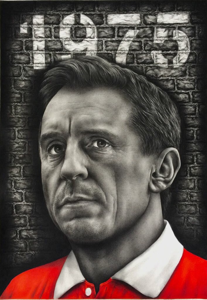 Happy Birthday Gary Neville, born today in 75... from my portrait series  