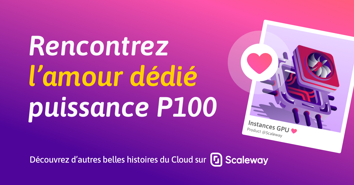 Scaleway_fr's tweet image. Le coup de foudre assuré ⚡️
Nos experts sont aussi passionnés que vous par vos projets Cloud. Contactez-les dès maintenant ! 👉  ow.ly/wHxG50DDmsO
#Scalewaylovestories #cloudconnection